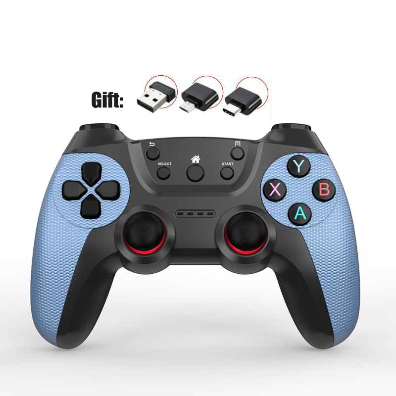 2.4g sem fio bluetooth gamepad azul para xbox 360 branco