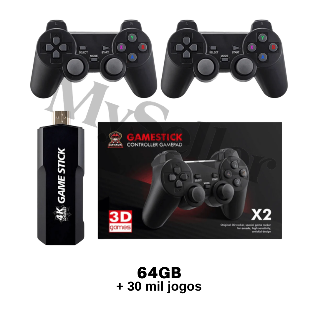 Vídeo Game Stick Box 4k Lite 2 Controles Sem Fio 10 Mil Jogos Novo Promoção  - Cem Tecnologias